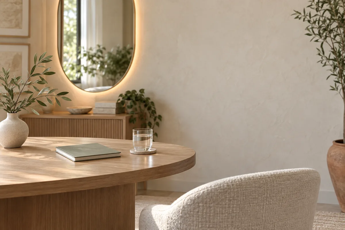 Illustrative room prepared for a consultation